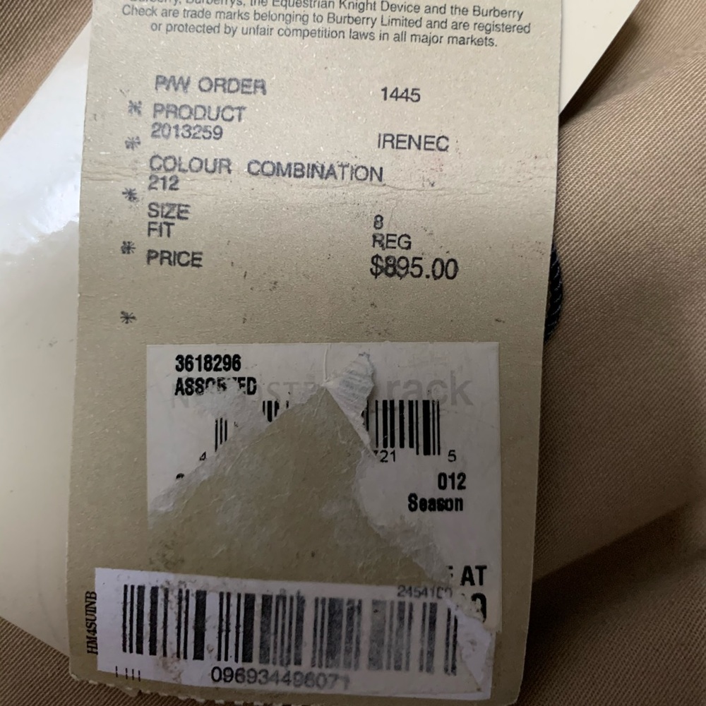 ❗️SOLD❗️🎉2xHP🎉 Burberry Tan Trench Coat Sz 8R - Picture 10 of 15